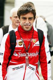 Fernando Alonso (ESP) Ferrari. 24.08.2013. Formula 1 World Championship, Rd 11, Belgian Grand Prix, Spa Francorchamps, Belgium, Qualifying Day.