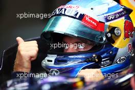 Sebastian Vettel (GER) Red Bull Racing RB9. 24.08.2013. Formula 1 World Championship, Rd 11, Belgian Grand Prix, Spa Francorchamps, Belgium, Qualifying Day.