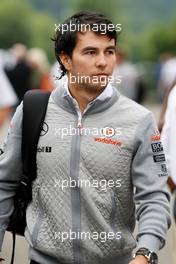 Sergio Perez (MEX) McLaren. 24.08.2013. Formula 1 World Championship, Rd 11, Belgian Grand Prix, Spa Francorchamps, Belgium, Qualifying Day.