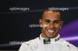 Lewis Hamilton (GBR) Mercedes AMG F1 in the FIA Press Conference. 24.08.2013. Formula 1 World Championship, Rd 11, Belgian Grand Prix, Spa Francorchamps, Belgium, Qualifying Day.