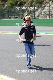 Sebastian Vettel (GER) Red Bull Racing runs the circuit. 22.08.2013. Formula 1 World Championship, Rd 11, Belgian Grand Prix, Spa Francorchamps, Belgium, Preparation Day.