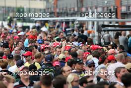 Pitwalk about. Fans. 22.08.2013. Formula 1 World Championship, Rd 11, Belgian Grand Prix, Spa Francorchamps, Belgium, Preparation Day.