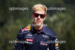 Sebastian Vettel (GER) Red Bull Racing walks the circuit. 22.08.2013. Formula 1 World Championship, Rd 11, Belgian Grand Prix, Spa Francorchamps, Belgium, Preparation Day.