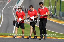 Jules Bianchi (FRA) Marussia F1 Team walks the circuit. 22.08.2013. Formula 1 World Championship, Rd 11, Belgian Grand Prix, Spa Francorchamps, Belgium, Preparation Day.