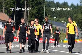 Romain Grosjean (FRA), Lotus F1 Team  22.08.2013. Formula 1 World Championship, Rd 11, Belgian Grand Prix, Spa Francorchamps, Belgium, Preparation Day.
