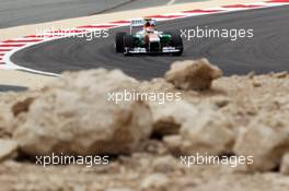 Adrian Sutil (GER) Sahara Force India VJM06. 19.04.2013. Formula 1 World Championship, Rd 4, Bahrain Grand Prix, Sakhir, Bahrain, Practice Day