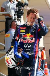 Sebastian Vettel (GER) Red Bull Racing. 19.04.2013. Formula 1 World Championship, Rd 4, Bahrain Grand Prix, Sakhir, Bahrain, Practice Day