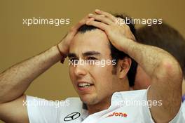 Sergio Perez (MEX) McLaren. 19.04.2013. Formula 1 World Championship, Rd 4, Bahrain Grand Prix, Sakhir, Bahrain, Practice Day