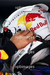 Sebastian Vettel (GER) Red Bull Racing. 19.04.2013. Formula 1 World Championship, Rd 4, Bahrain Grand Prix, Sakhir, Bahrain, Practice Day