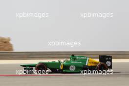 Charles Pic (FRA) Caterham CT03. 19.04.2013. Formula 1 World Championship, Rd 4, Bahrain Grand Prix, Sakhir, Bahrain, Practice Day