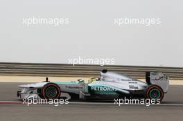 Nico Rosberg (GER) Mercedes AMG F1 W04. 19.04.2013. Formula 1 World Championship, Rd 4, Bahrain Grand Prix, Sakhir, Bahrain, Practice Day