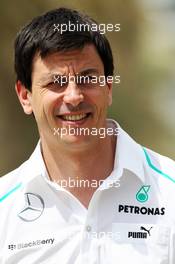 Toto Wolff (GER) Mercedes AMG F1 Shareholder and Executive Director. 19.04.2013. Formula 1 World Championship, Rd 4, Bahrain Grand Prix, Sakhir, Bahrain, Practice Day
