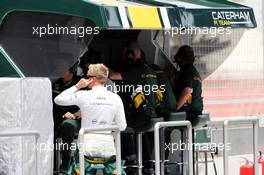 Heikki Kovalainen (FIN) Caterham F1 Team Reserve Driver. 19.04.2013. Formula 1 World Championship, Rd 4, Bahrain Grand Prix, Sakhir, Bahrain, Practice Day