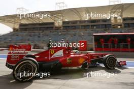 Felipe Massa (BRA) Ferrari F138 leaves the pits. 19.04.2013. Formula 1 World Championship, Rd 4, Bahrain Grand Prix, Sakhir, Bahrain, Practice Day