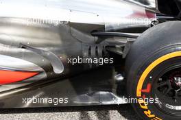 McLaren MP4-28 exhaust detail. 19.04.2013. Formula 1 World Championship, Rd 4, Bahrain Grand Prix, Sakhir, Bahrain, Practice Day