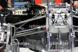 Lotus F1 E21 front suspension detail. 19.04.2013. Formula 1 World Championship, Rd 4, Bahrain Grand Prix, Sakhir, Bahrain, Practice Day