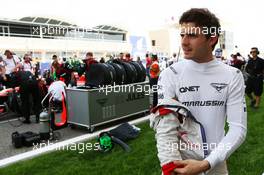 Jules Bianchi (FRA) Marussia F1 Team on the grid. 21.04.2013. Formula 1 World Championship, Rd 4, Bahrain Grand Prix, Sakhir, Bahrain, Race Day