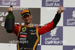 3rd place Romain Grosjean (FRA) Lotus F1 E21.  21.04.2013. Formula 1 World Championship, Rd 4, Bahrain Grand Prix, Sakhir, Bahrain, Race Day