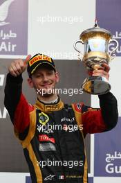 3rd place Romain Grosjean (FRA) Lotus F1 E21.  21.04.2013. Formula 1 World Championship, Rd 4, Bahrain Grand Prix, Sakhir, Bahrain, Race Day