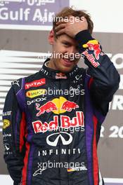 Sebastian Vettel (GER) Red Bull Racing.  21.04.2013. Formula 1 World Championship, Rd 4, Bahrain Grand Prix, Sakhir, Bahrain, Race Day