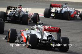 Sergio Perez (MEX) McLaren MP4-28. 21.04.2013. Formula 1 World Championship, Rd 4, Bahrain Grand Prix, Sakhir, Bahrain, Race Day