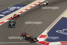 Sebastian Vettel (GER) Red Bull Racing RB9. 21.04.2013. Formula 1 World Championship, Rd 4, Bahrain Grand Prix, Sakhir, Bahrain, Race Day