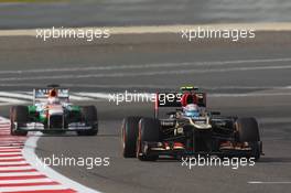 Romain Grosjean (FRA) Lotus F1 E21. 21.04.2013. Formula 1 World Championship, Rd 4, Bahrain Grand Prix, Sakhir, Bahrain, Race Day