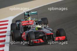 Sergio Perez (MEX) McLaren MP4-28. 21.04.2013. Formula 1 World Championship, Rd 4, Bahrain Grand Prix, Sakhir, Bahrain, Race Day