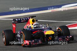 Sebastian Vettel (GER) Red Bull Racing RB9. 21.04.2013. Formula 1 World Championship, Rd 4, Bahrain Grand Prix, Sakhir, Bahrain, Race Day