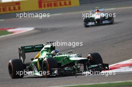 Charles Pic (FRA) Caterham CT03. 21.04.2013. Formula 1 World Championship, Rd 4, Bahrain Grand Prix, Sakhir, Bahrain, Race Day