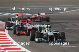 Nico Rosberg (GER) Mercedes AMG F1 W04. 21.04.2013. Formula 1 World Championship, Rd 4, Bahrain Grand Prix, Sakhir, Bahrain, Race Day