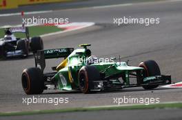 Giedo van der Garde (NLD) Caterham CT03. 21.04.2013. Formula 1 World Championship, Rd 4, Bahrain Grand Prix, Sakhir, Bahrain, Race Day