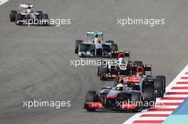 Sergio Perez (MEX) McLaren MP4-28. 21.04.2013. Formula 1 World Championship, Rd 4, Bahrain Grand Prix, Sakhir, Bahrain, Race Day