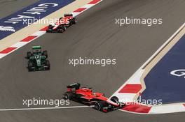 Jules Bianchi (FRA) Marussia F1 Team MR02. 21.04.2013. Formula 1 World Championship, Rd 4, Bahrain Grand Prix, Sakhir, Bahrain, Race Day