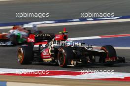 Romain Grosjean (FRA) Lotus F1 E21. 21.04.2013. Formula 1 World Championship, Rd 4, Bahrain Grand Prix, Sakhir, Bahrain, Race Day