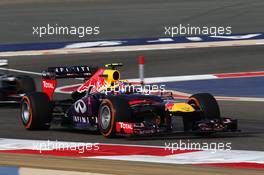 Mark Webber (AUS) Red Bull Racing RB9. 21.04.2013. Formula 1 World Championship, Rd 4, Bahrain Grand Prix, Sakhir, Bahrain, Race Day