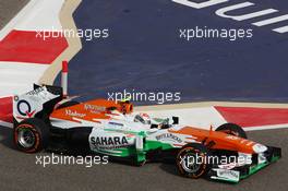 Adrian Sutil (GER) Sahara Force India VJM06. 21.04.2013. Formula 1 World Championship, Rd 4, Bahrain Grand Prix, Sakhir, Bahrain, Race Day