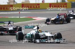 Lewis Hamilton (GBR) Mercedes AMG F1 W04. 21.04.2013. Formula 1 World Championship, Rd 4, Bahrain Grand Prix, Sakhir, Bahrain, Race Day