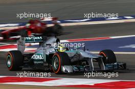 Nico Rosberg (GER) Mercedes AMG F1 W04. 21.04.2013. Formula 1 World Championship, Rd 4, Bahrain Grand Prix, Sakhir, Bahrain, Race Day