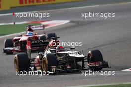 Kimi Raikkonen (FIN) Lotus F1 E21. 21.04.2013. Formula 1 World Championship, Rd 4, Bahrain Grand Prix, Sakhir, Bahrain, Race Day