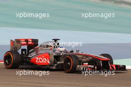 Jenson Button (GBR) McLaren MP4-28. 21.04.2013. Formula 1 World Championship, Rd 4, Bahrain Grand Prix, Sakhir, Bahrain, Race Day