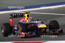 Mark Webber (AUS) Red Bull Racing RB9. 21.04.2013. Formula 1 World Championship, Rd 4, Bahrain Grand Prix, Sakhir, Bahrain, Race Day