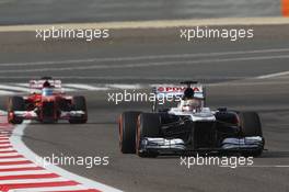 Pastor Maldonado (VEN) Williams FW35. 21.04.2013. Formula 1 World Championship, Rd 4, Bahrain Grand Prix, Sakhir, Bahrain, Race Day