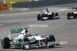 Lewis Hamilton (GBR) Mercedes AMG F1 W04. 21.04.2013. Formula 1 World Championship, Rd 4, Bahrain Grand Prix, Sakhir, Bahrain, Race Day