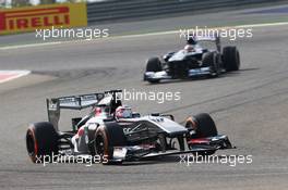 Nico Hulkenberg (GER) Sauber C32. 21.04.2013. Formula 1 World Championship, Rd 4, Bahrain Grand Prix, Sakhir, Bahrain, Race Day