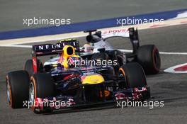 Mark Webber (AUS) Red Bull Racing RB9. 21.04.2013. Formula 1 World Championship, Rd 4, Bahrain Grand Prix, Sakhir, Bahrain, Race Day