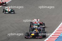 Sebastian Vettel (GER) Red Bull Racing RB9. 21.04.2013. Formula 1 World Championship, Rd 4, Bahrain Grand Prix, Sakhir, Bahrain, Race Day