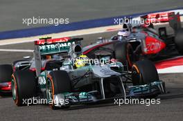 Nico Rosberg (GER) Mercedes AMG F1 W04. 21.04.2013. Formula 1 World Championship, Rd 4, Bahrain Grand Prix, Sakhir, Bahrain, Race Day