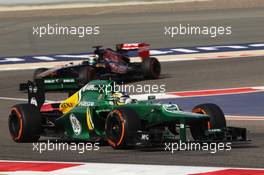 Charles Pic (FRA) Caterham CT03. 21.04.2013. Formula 1 World Championship, Rd 4, Bahrain Grand Prix, Sakhir, Bahrain, Race Day