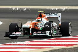 Adrian Sutil (GER) Sahara Force India VJM06. 20.04.2013. Formula 1 World Championship, Rd 4, Bahrain Grand Prix, Sakhir, Bahrain, Qualifying Day